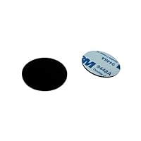 YARONGTECH T5577 Aufkleber, 125 kHz, wiederbeschreibbar, schwarze Münze, selbstklebende Rückseite, Durchmesser 25 mm, Dicke 1 mm, 5 Stück