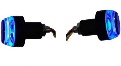 "Quirky Zone" 12 Led Blue White Bike Handle Bar End Bar Indicator Light Waterproof For All Bikes