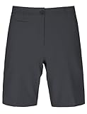 Golf Shorts Women Bermuda Relaxed Fit Stretch Chino Knee Length, Black, Size 6.0