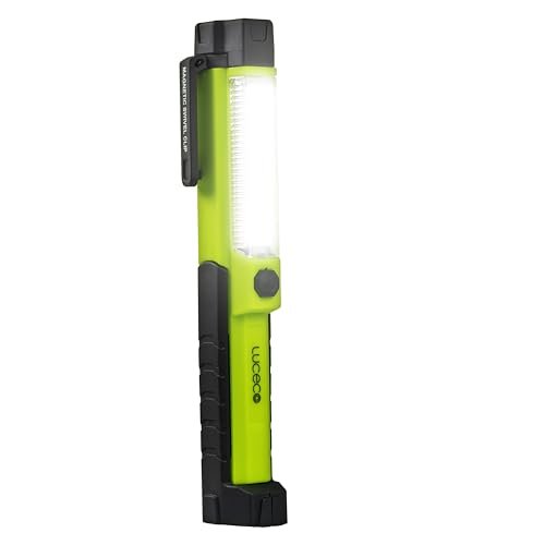 Luceco Luz de Trabajo Recargable, Foco LED de 1,5W, Lámpara Portátil, Literna para la Reparación de Automóviles, Pesca, Camping