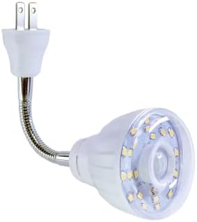 LED Motion-Activated Sensor Dusk To Dawn PIR Night Light AC Outlet Directional Flexible Rotatable 360 Socket Plug-in Wall Stairs Lamp Indoor Closet Cabinet Toilet Garage Ceiling Basement 3W 6500K