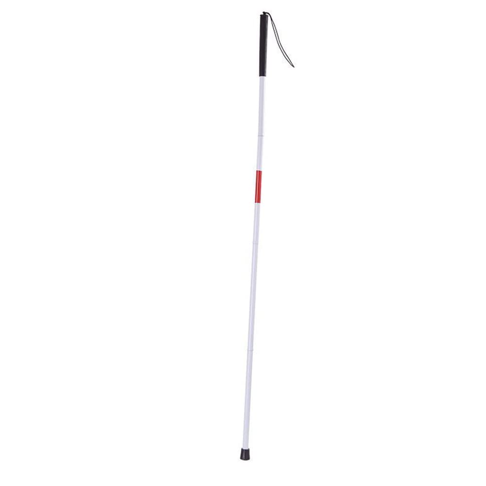 GOESUP Folding Walking Cane Stick Reflective Red for The Blind or Visually Impaired Blind Cane Folds in 4 Sections