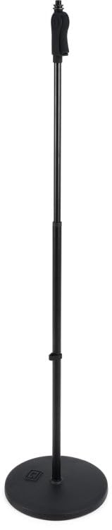 Image of Gator Frameworks Microphone Stand with 12 inch Weighted Base and Deluxe Soft Grip Squeeze Height Adjustment (GFW-MIC-1201)