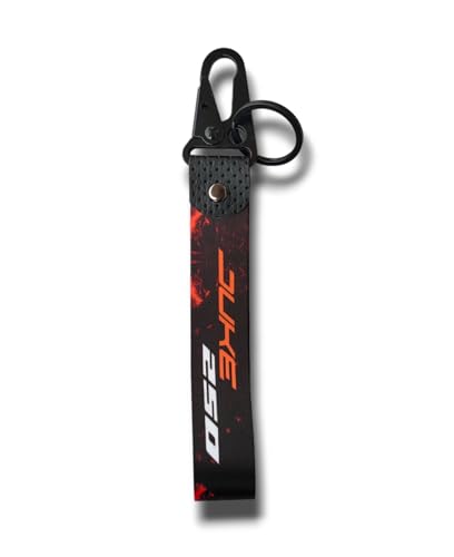 Image of Duke 250 keychain with 25mm black ring and black hook