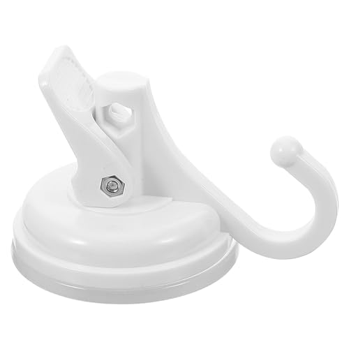 AUTSUPPL Gancho de Ventosa Fuerte sin Perforación Colgador Multiusos para Baño y Cocina Material PVC Blanco Resistente Reutilizable para Toallas Abrigos y Utensilios sin Dejar