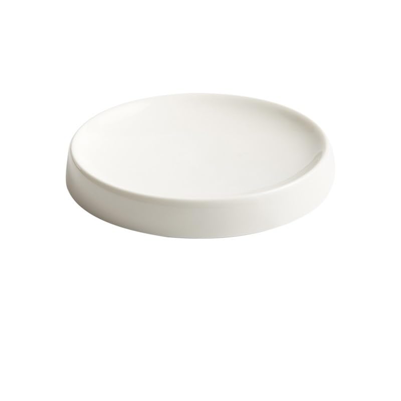 Platos de Cena platear de Aislamiento platear de Porcelana Blanca for el hogar platear cilíndrico Poco Profundo platear for saltear platear for Platos fríos de Hotel Platos de Pasta(S)