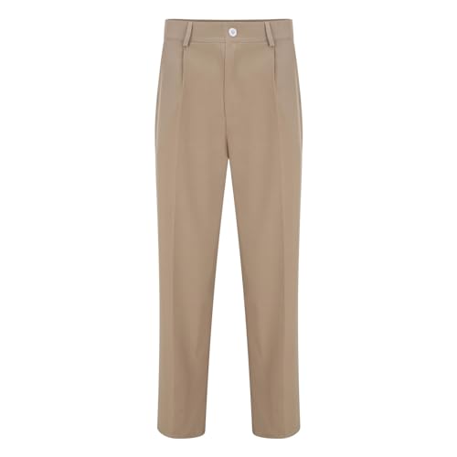 Men Formal Suit Pants Slanted Pocket Straight Wide Leg Loose Comfy Casual Trousers Business Office Party Work Pants2