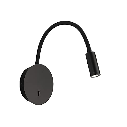 Lámpara de pared de ángulo ajustable con interruptor para lectura nocturna 2