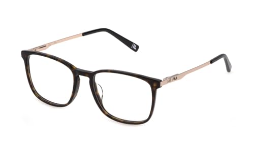FILA VFI295 Gafas, Shiny Dark Havana, 53 para Hombre