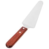 Outil à fromage : la spatule à gâteau est fabriquée en acier inoxydable de avec des poignées en bois, un serveur à manche en bois