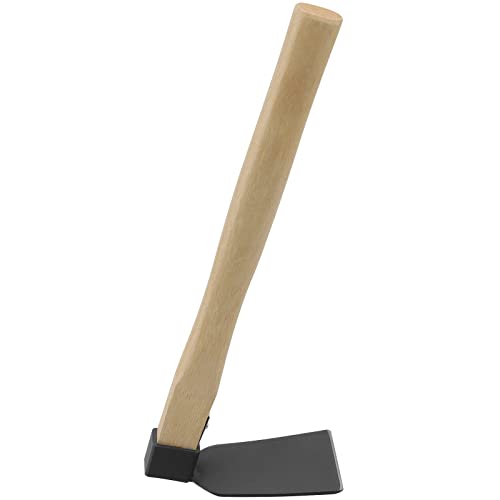 KEILEOHO 2 PCS 15 Inch Handheld Hoe, Hand Hoe Garden Tool, Carbon Steel Head and Wood Handle Garden Hoe for Transplanting, Digging, Planting, Loosening Soil, Camping