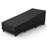 MR. COVER Outdoor Chaise Lounge Covers Waterproof for 74-76 Inch Patio Lounge Chairs, Sturdy 600D Po