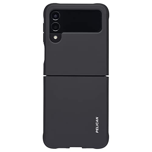Pelican Ranger Series - Samsung Galaxy Z Flip 3 �P�[�X [���C�����X�[�d�Ή�] ���ϖh�~�t���ی�P�[�X [15�t�B�[�g�~���O���[�h�̗����ی�] Samsung Z Flip 3�p�X�����J�o�[ - �N���A