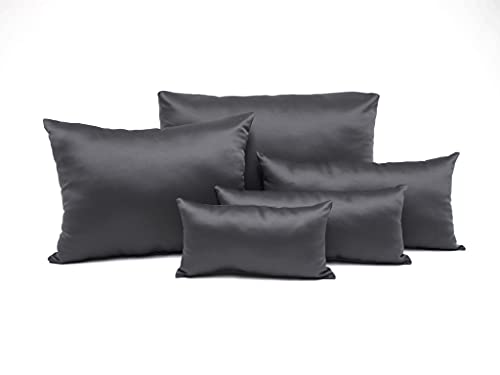 Purse Insert Pillows - Custom Cushioned Handbag Fillers by Fabrinique - Set of Shaper Inserts Made to Maintain Small to Large Purses - Prevents Creases and Damage (Charcoal, S-L, 4PC Set)