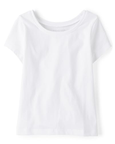 Image of The Children's Place Baby Girls' and Toddler Basic Short Sleeve Layering T-Shirts