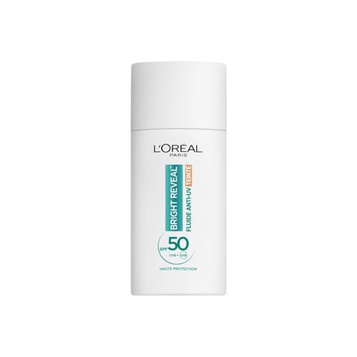 Crème Solaire Visage Spf 50+ Teinté Anti tâches Bright Reveal 'oreal Paris Le Flacon De 50ml - vue 2