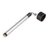 LAKE OF FIRE Round Pool Cue Chalk Holder – 2-in-1 Billiard Accessory with Pool Chalk Holder & Cue Tip Tool(Silver)
