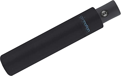 Happy Rain Air Motion - 174 Gramm Taschenschirm mit Auf-Zu-Automatik superleicht - Black