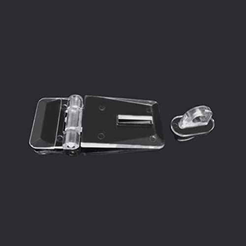 Image of Hasp Latch Heavy Duty Lock Acrylic Hasp Buckle for Padlock Jewelry Box Hinge Lock