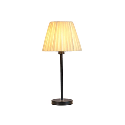 bedlampje Tafellamp met stof lampenkast nachtkastje lamp Eenvoudige smeedijzeren nachtkastlampen geschikt for woonkamer en slaapkamer beste decoratie (Color : A)