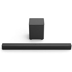 VIZIO V-Series 2.1 Home Theater Sound Bar with DTS Virtual:X, Wireless Subwoofer, Bluetooth, Voice Assistant Compatible, Includes Remote Control - V21-H8R