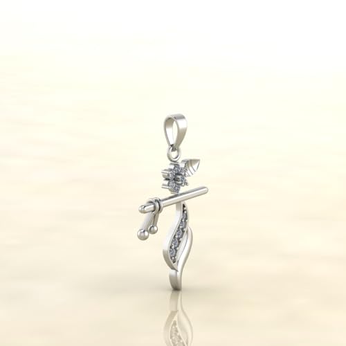 Image of Miss Highness 925 Sterling Pure Silver Pendant for Men & Boys, Religious Pendants with Chain, Minimal Silver Jewellery, with Certificate of Authenticity, Birthday, Anniversary, Gift for Husbandfriend