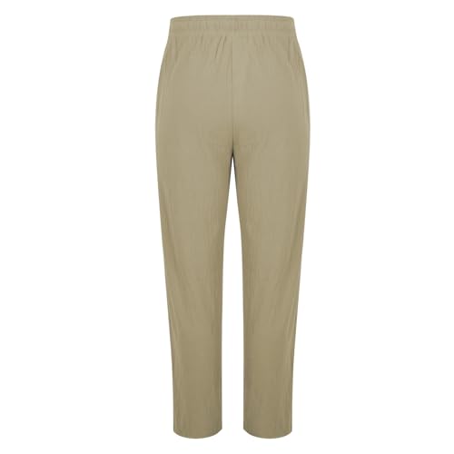 Finelylove Mens Casual Beach Pants Relaxed Fit Stretch Elastic Waist Long Summer Pants Lightweight Lounge Yoga Trousers4