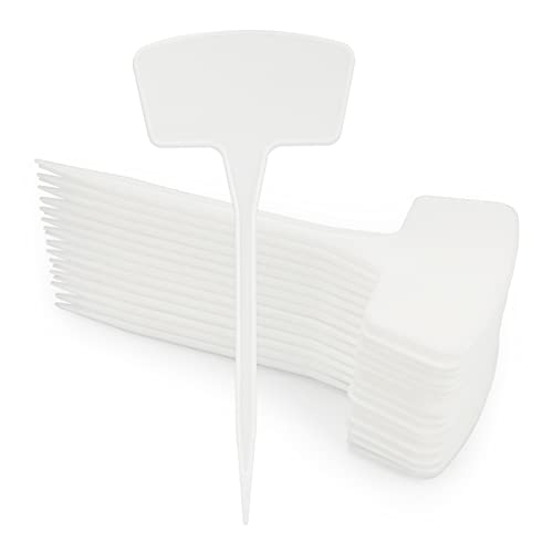 Hapyearn Targhette per piante grandi, 26,5 cm, 30 pezzi, per esterni, in plastica, resistenti alle intemperie, per scrivere, per erbe, etichette per piante, colore bianco