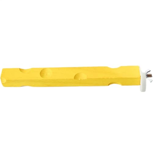 Poste para moler patas, percha de madera para loros, rama de pie para jaula de pájaros, juguetes para perca de pie con forma de queso, accesorios para jaulas, ramas de juguete, fácil de usar, portátil