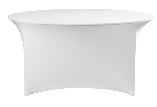 Nappe de banquet blanche en jersey élastique haut de gamme