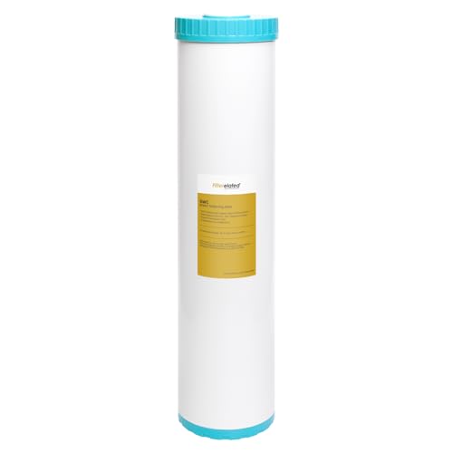 Filterelated Water Softener Filter Cartridge, 4.5 x 20 Inch Whole House Replacement, Fits Standard 4.5'x20' Housings, Removes Hardness & Prevents Scale
