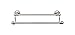 Top Knobs ED9BSNE Bath Edwardian Collection 24 Inch Double Towel Bar with Ribbon Backplate, Brushed Satin Nickel Finish