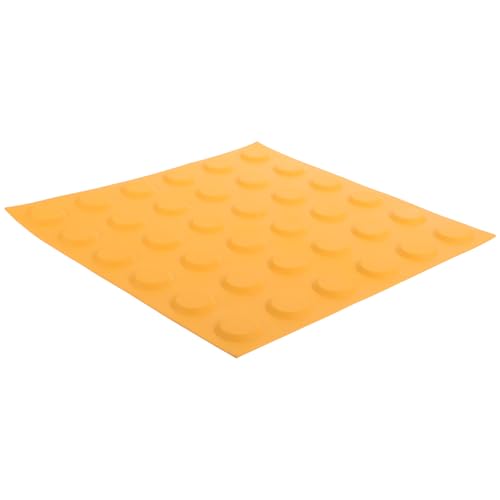Gogogmee Pavimento para Personas Ciegas Pegatinas para Suelos de Pavimento, Ladrillos Ciegos de PVC 30X30 CM Color Naranja, Resistentes al Agua para Jardín y Carretera, Tableros