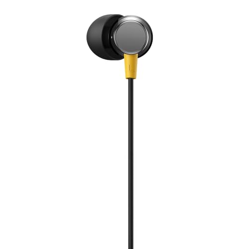 Image of Original Buds 3 for Realme (3.5 mm) Wired in-Ear Earphones with Mic | Compatible with Realme Narzo, GT Series, C Series Smartphones | Deep Bass & Clear Sound (Black)