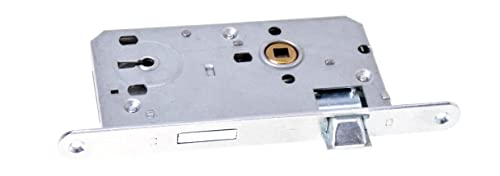 Aqbau® Türschloss Zimmertürschloss 72 / 50mm DIN Rechts Zimmertürschloss mit schlüssel, Zimmertür Einsteckschloss Zimmertür Bunbartschlüssel Schloss zimmertürschlösser Silber