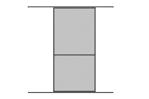 WIP Alu Insektenschutz Schiebetür 120x240cm anthrazit Fliegengitter Tür