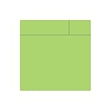 Magflex® Flexible Gloss Green Trocken - Wipe Scrumboard - Magnet zum Erstellen Entfernbar - 75mm x 75mm - Packung von 100
