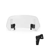 Pare Brise Visière Pare Brise De Moto pour Yamaha MT07 MT09 MT10 R1 R3 FZ6 TMAX530 TMAX 500 Xmax XJ6 XJR1300 FZ 6 Pare Brise Et Déflecteurs De Vent Saute Vents(Clair,X 4)