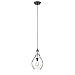 Chloe CH2S103RB09-DP1 Hanging Pendant, Rubbed Bronze and Clear Glass