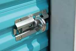 Padlock Guard, Aluminum, Blk, 3/4"L