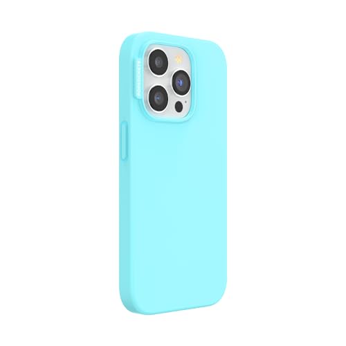 Image of POPSOCKETS iPhone 15 Pro Case Compatible with MagSafe, Phone Case for iPhone 15 Pro, Wireless Charging Compatible, Case Only - Butterfly Pea Blue