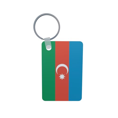 U24 Porte-clés Azerbaïdjan en aluminium 50 x 47 mm