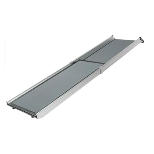 Best Dog Ramp For Car & Less Agile Dogs PetSafe Happy Ride Telescoping Dog Ramp - Portable Lightweight Pet Ramp - Ideal for Cars, Trucks and 4X4s, Durable Aluminium Frame Supports Up to 180 kg, Side Rails and High-traction Surface Design