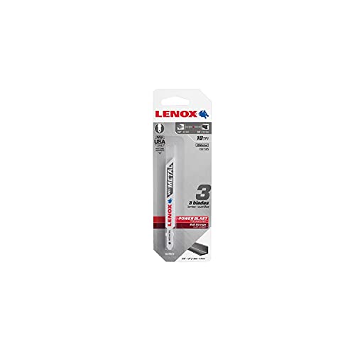 LENOX Tools 1991565 T-Shank Medium Metal Cutting Jig Saw Blade, 3 5/8