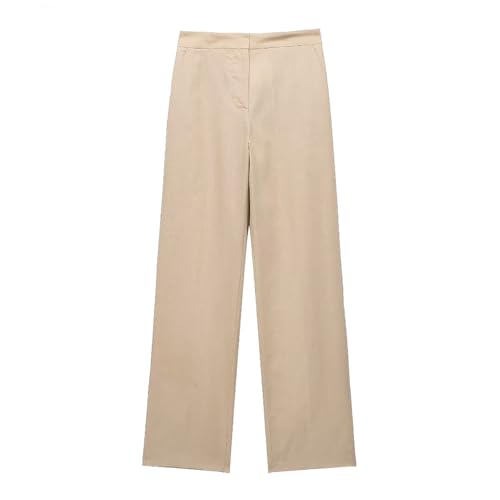 Pantalones de trineo para mujer, conjunto de traje de pierna recta, pantalones casuales y elegantes, color verde azulado, Kh2, M