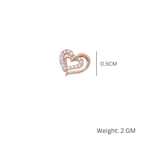 Image of Nilu's Collection Daily Use, Light Weight Cubic Zircon Stud Earrings| Perfect for baby girls, office goers