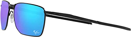 Image of Oakley OO 4142-414212 Sunglasses SATIN BLACK w /PRIZM SAPPHIRE 58mm