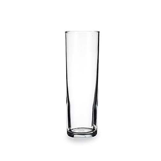 Set 24 vasos de vidrio resistente TUBO 33 CL ALTO ARC