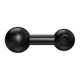 iGoevo 20mm to 17mm Ball Mount Adapter – TPU Anti-Slip Base for Stable Installation, Compatible with Garmin GPS, Phone, and Vehicle Mounts