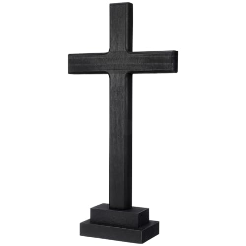 Cruz cristiana de madera para altar de oracion en casa y celebraciones religiosas